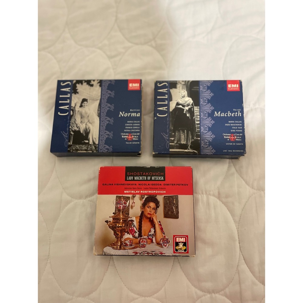 EMI Classics Opera CD Lot Maria Callas Norma Macbeth Lady Macbeth of Mtsensk
